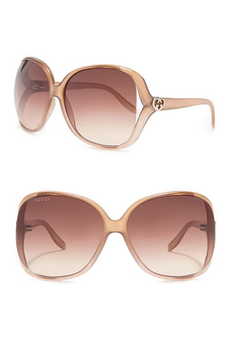 gucci 60mm oversize square sunglasses